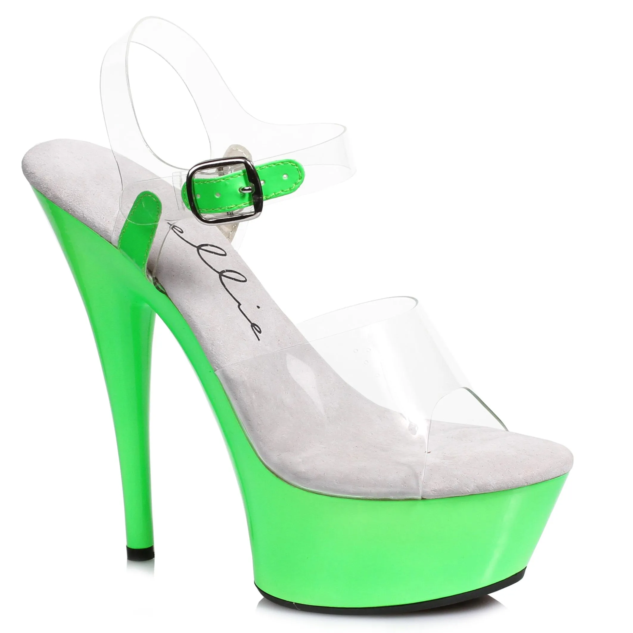 609-ROXY 6" Neon Stiletto Sandal.