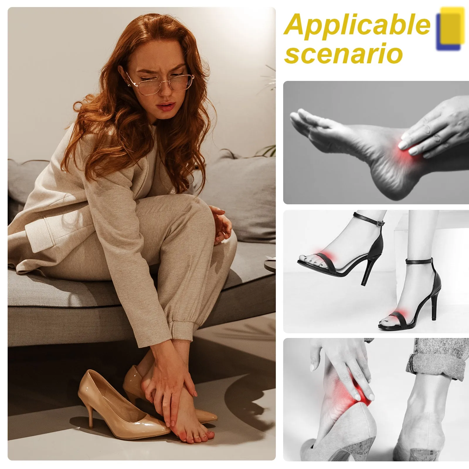Aliver MOLESKIN TAPE Heel Stickers Blister Prevention Pads