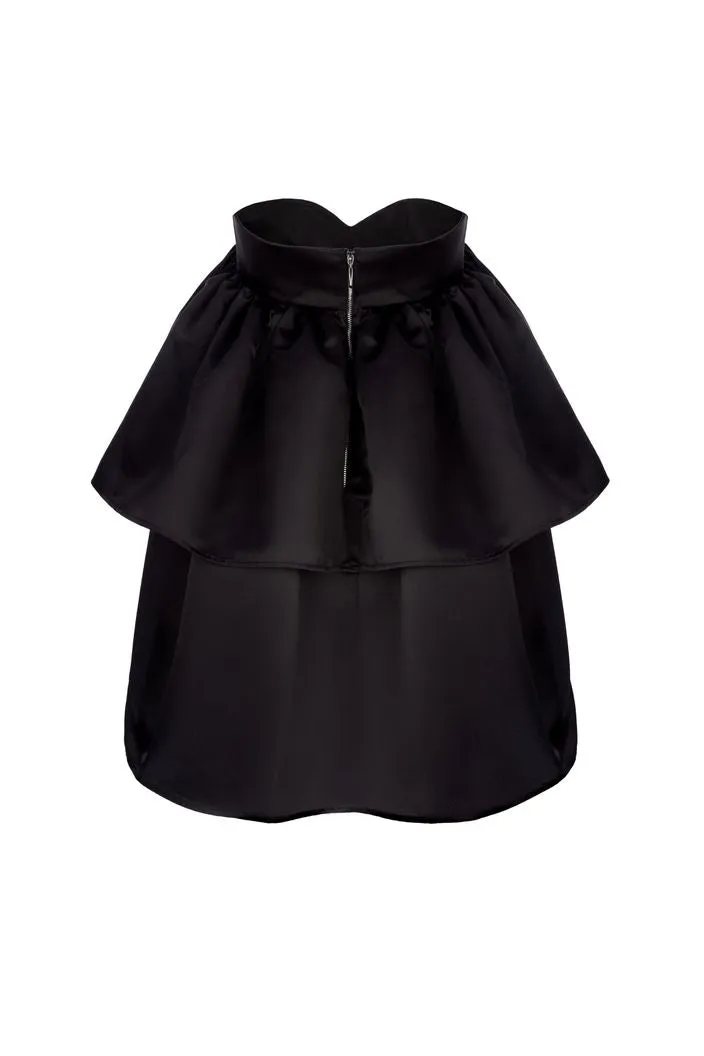Angie Elegant Off Shoulder Black Short Evening Dress