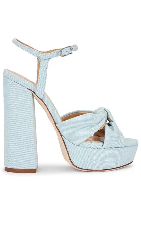 BLACK SUEDE STUDIO Abby Platform Sandal in Baby Blue