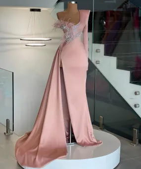 Blistering One-Shoulder Evening Dress