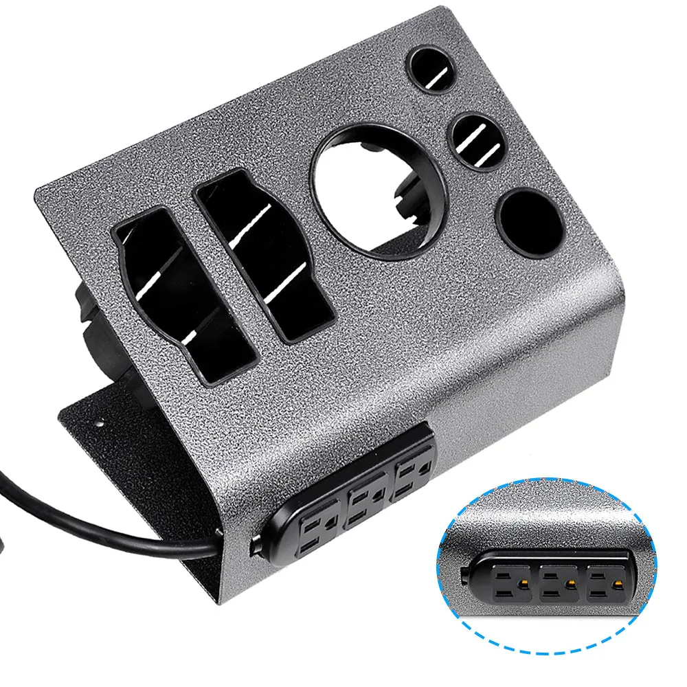Byootique Hair Blow Dryer & Curling Iron Holder with Outlets
