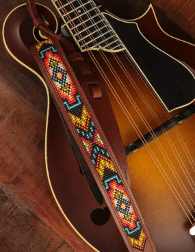 El Dorado Hand-Loomed "Hopi" Mandolin Strap Brown