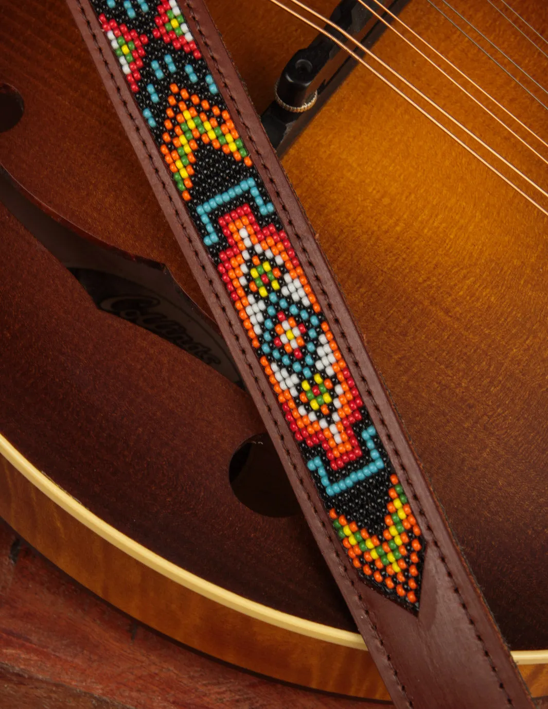 El Dorado Hand-Loomed "Hopi" Mandolin Strap Brown