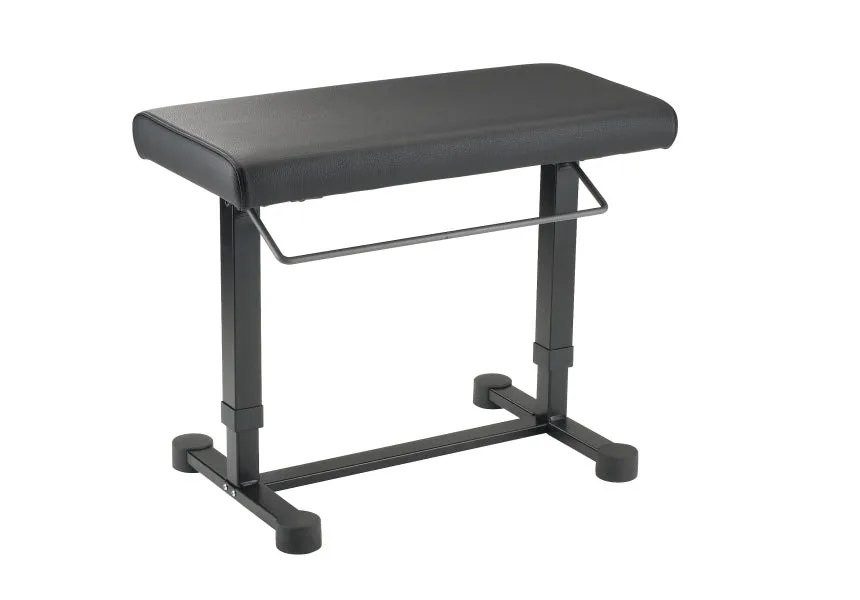 K&M Piano Bench Uplift Black Imitation Leather