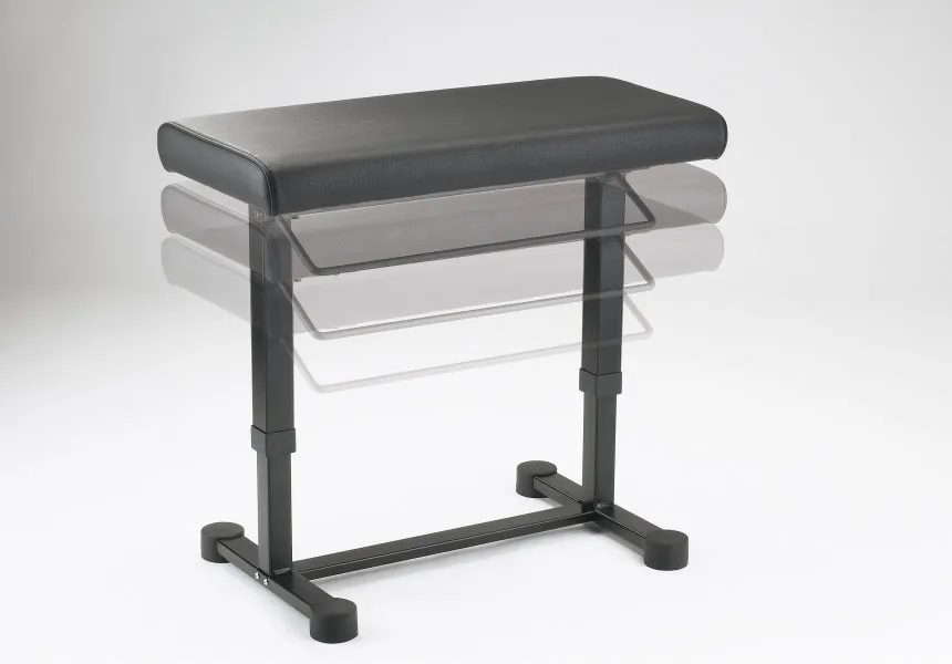 K&M Piano Bench Uplift Black Imitation Leather