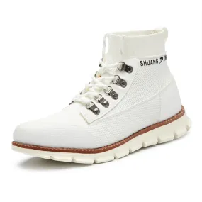 Middle Cut Light and Breathable Fashion British Style Casual Men's Shoes