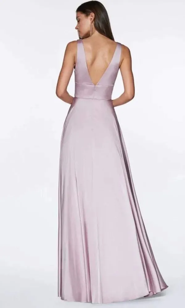 Multicolored Red Evening Dress