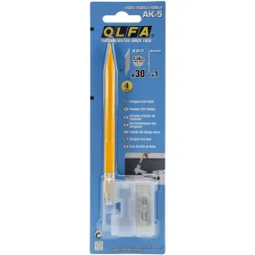 Olfa AK-5 Designer Graphic Art Knife With 30 Replacement Blades And 1 Needle
